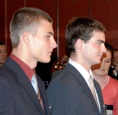Pavel Staňa (19 let) a Petr Fišer (22 let) 