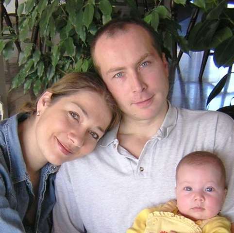 Michal Velíšek se svou ženou a dcerou