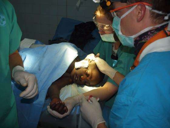 Ošetření pacienta ve zdravotnickém středisku Itibo
