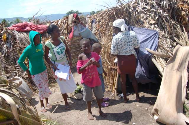 Humanitární pracovnice ADRA po zemětřesení na Haiti v roce 2010